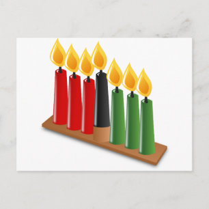 african kwanzaa postcard