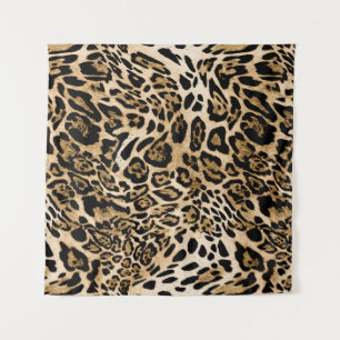 African Leopard Fur: Seamless Animal Texture Tapestry