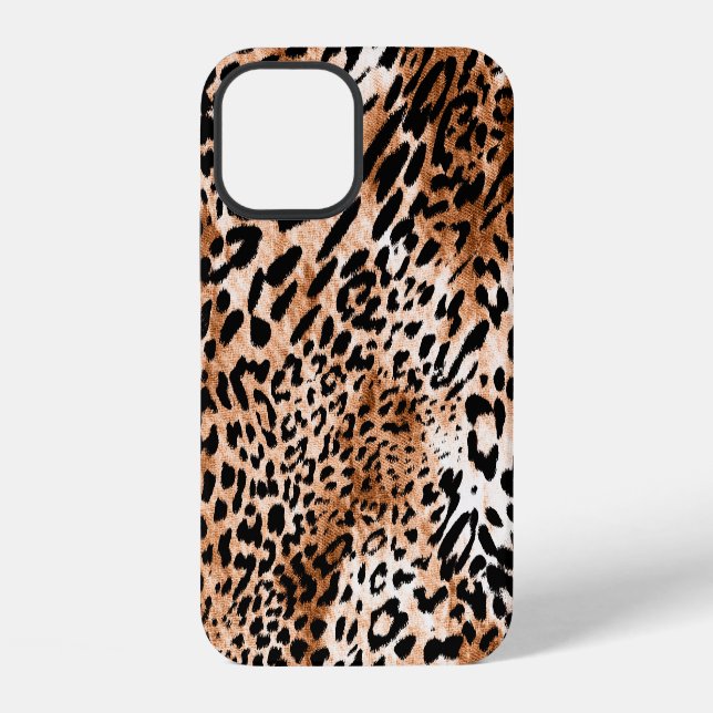 African Leopard Print Seamless iPhone Case (Back)