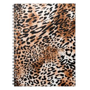 African Leopard Print Seamless Notebook