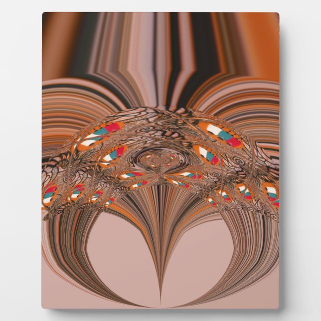 African Light Blonde Kaleidoscope Art Print Design Plaque (Front)