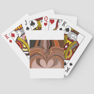 African Light Blonde Kaleidoscope Art Print Design Playing Cards