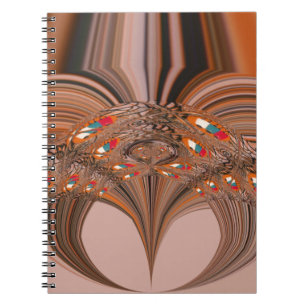 African Light Blonde Kaleidoscope Art Print Design Spiral Notebook