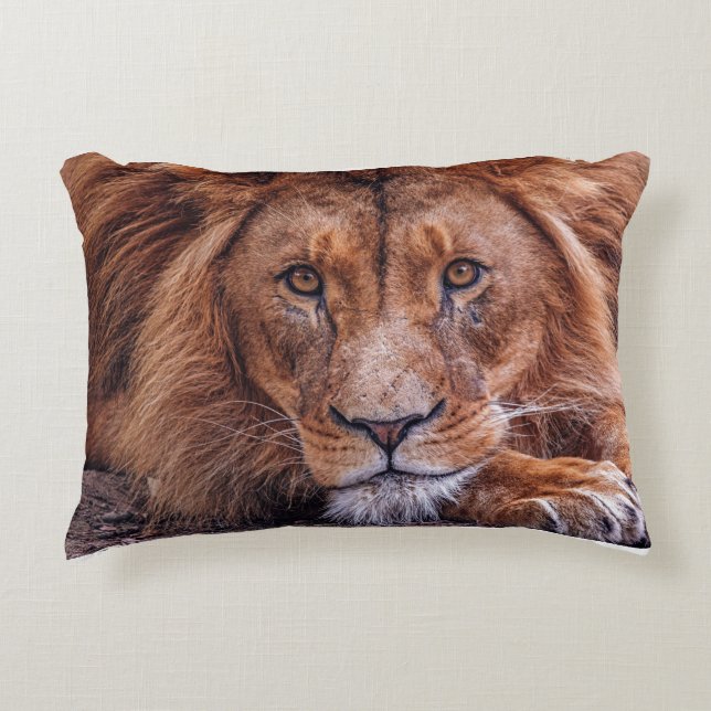 African Lion Decorative Cushion (Front)