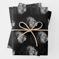 African Lion designed Wrapping Paper