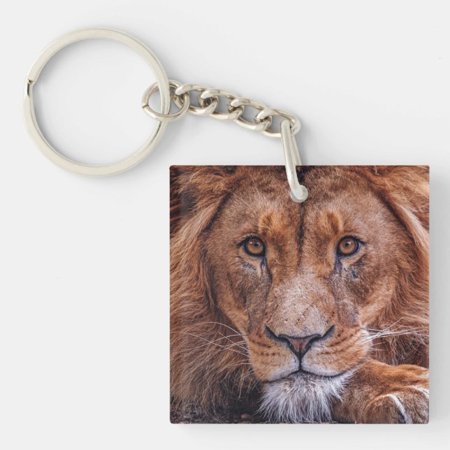 African Lion Key Ring (Front)