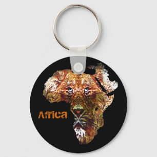 African Lion Keychain