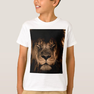 african lion mane close eyes T-Shirt