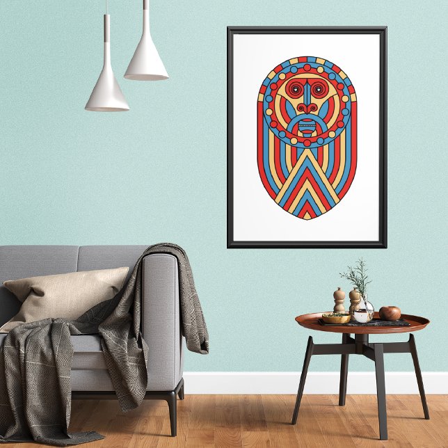 African Lion Mask Canvas Print (Creator Uploaded)