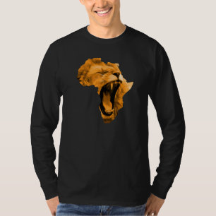 African Lion Safari Culture Africa Map 1 T-Shirt