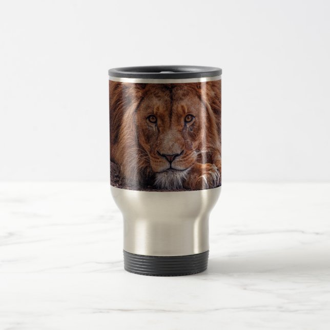 African Lion Travel Mug (Center)