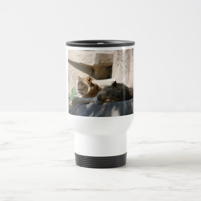 African Lions Travel Mug (Center)