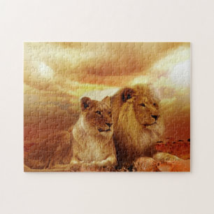 African Lions Wildlife Jigsaw Puzzle