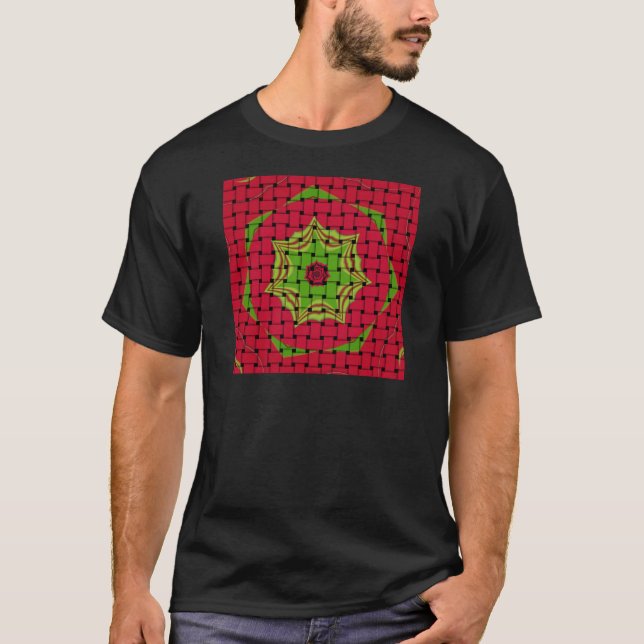 African Lovely Woven red design T-Shirt (Front)