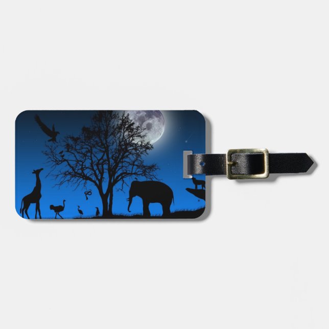 African Luggage tag (Front Horizontal)