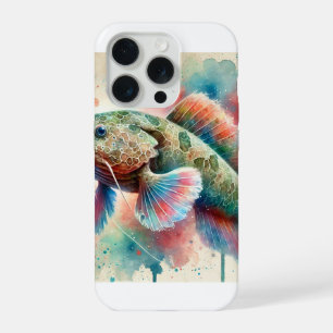 African lungfish 060824AREF102 - Watercolor iPhone 15 Pro Case