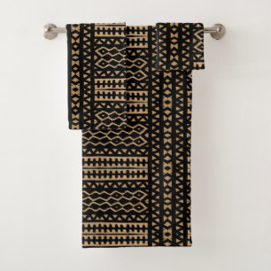 African Majesty • Tribal Mud Cloth Bath Towel Set