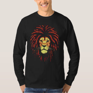 African Male Lion  Dreadlock Rasta Hair Safari Cul T-Shirt