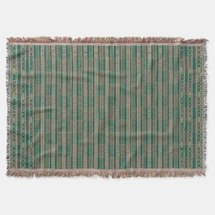 African Mali Pattern Throw Blanket