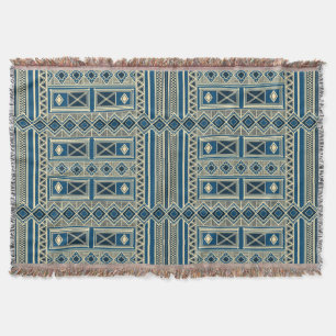 African Mali Pattern Throw Blanket