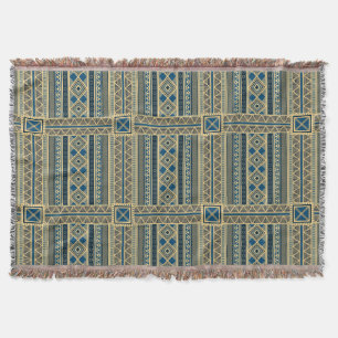 African Mali Pattern Throw Blanket VI