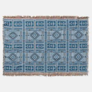 African Mali Pattern Throw Blanket X