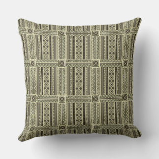 African Mali Pattern Throw Pillow VII
