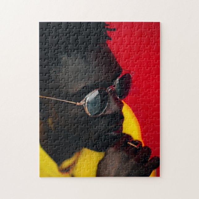 African Man Wearing Sunglasses Jigsaw Puzzle (Vertical)