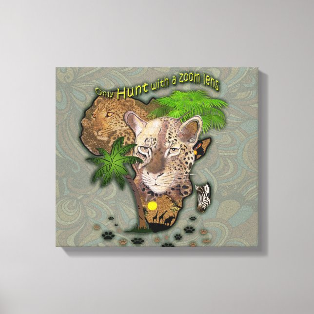 African Map Art Canvas Print (Front)