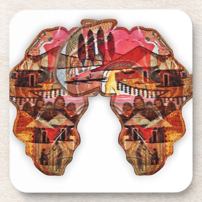 African Map: Celebrate the Season with Culture Coaster (Front)