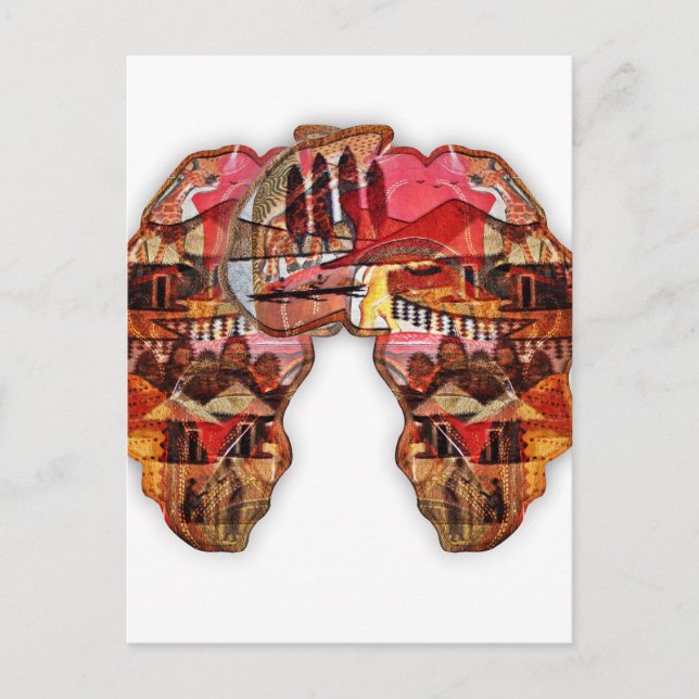 African Map: Celebrate the Season with Culture Postcard (Front)