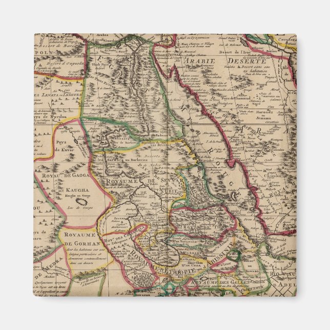 African map magnet (Front)