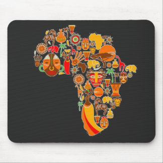AFrican map Mouse Pad