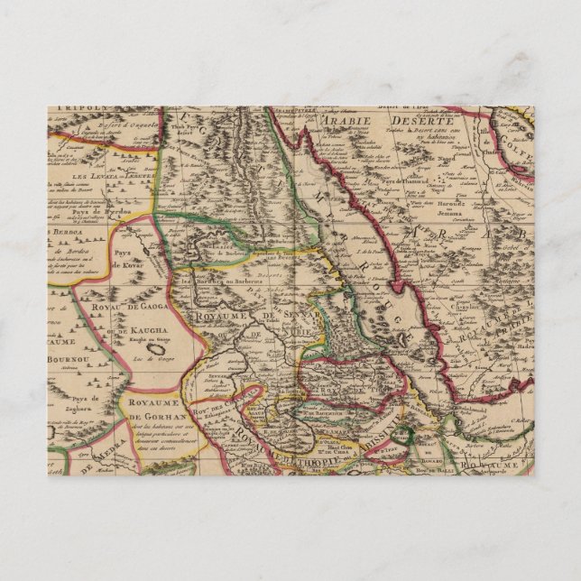 African map postcard (Front)