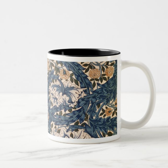 African Marigold' design, 1876 Two-Tone Coffee Mug (Right)
