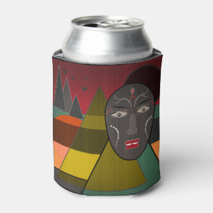 African mask can cooler