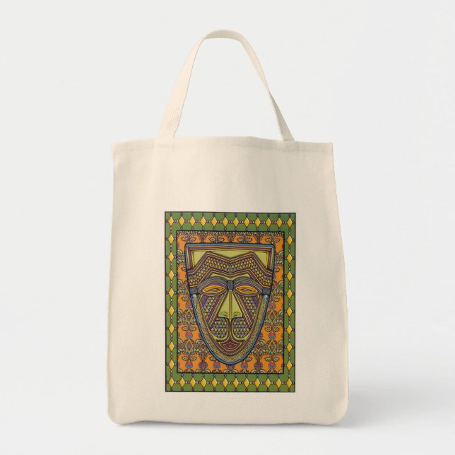African Mask Design - Bag (Front)