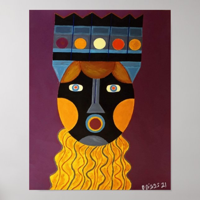 (African Mask) Lady Poster (Front)