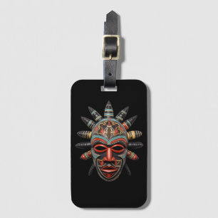 African Mask Luggage Tag