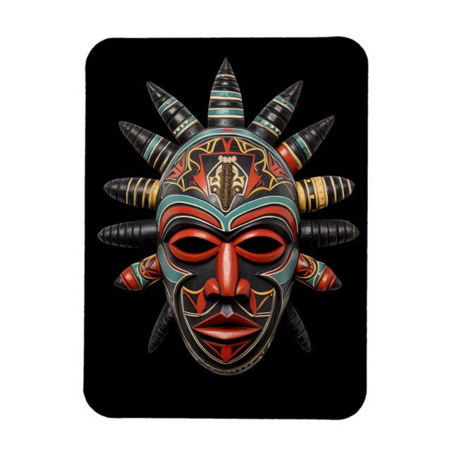 African Mask Magnet (Vertical)