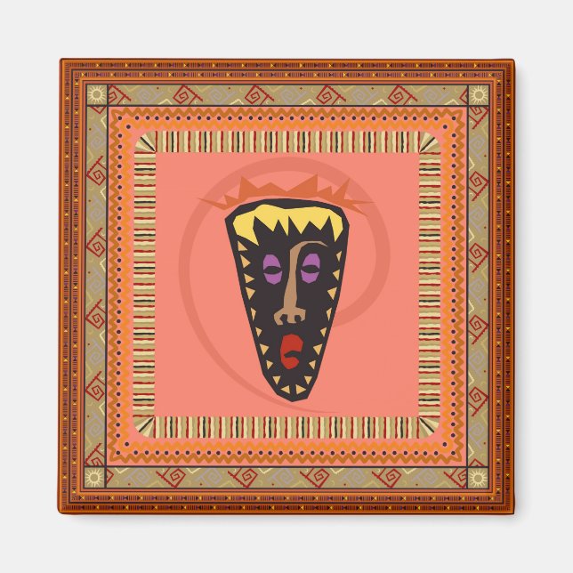African mask magnet (Front)