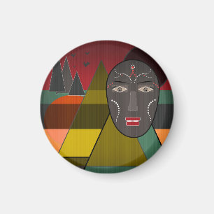 African mask magnet