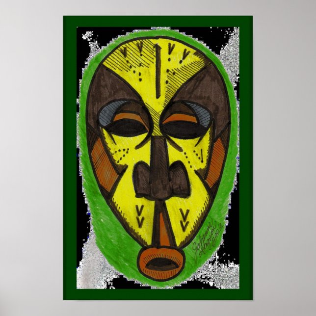 African Mask Poster (Front)