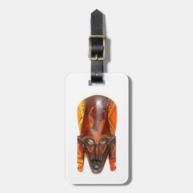 african mask tag (Front Vertical)