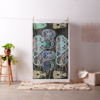 African Masks V1 Fabric