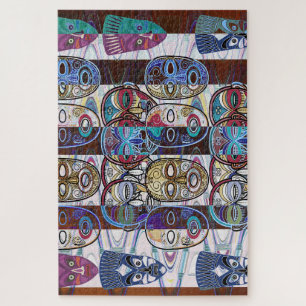 African Masks V2 Jigsaw Puzzle