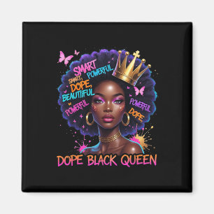 African Melanin Drug Queen Black Women Afro Girl Magnet