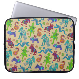 African Mexican Culture Primitive Tribal Pattern 1 Laptop Sleeve