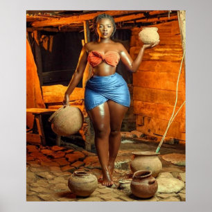 African model Posters & Prints