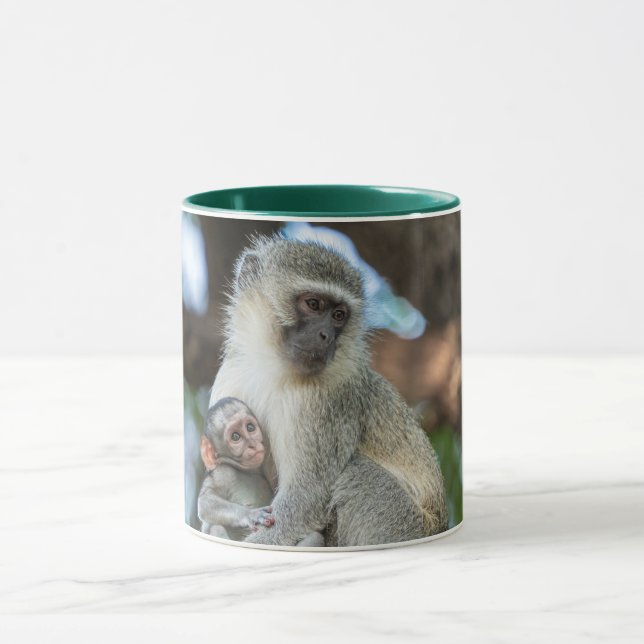 African Monkey Moment – Wildlife Mug (Center)